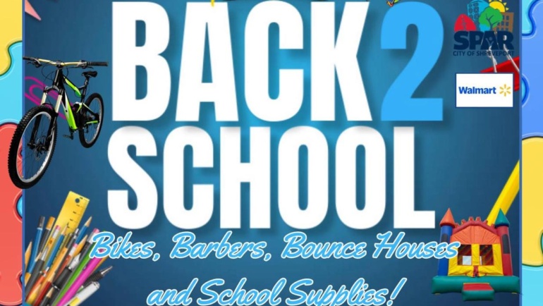 Back 2 School Bikes, Barbers, Bounce Houses and School Supplies!