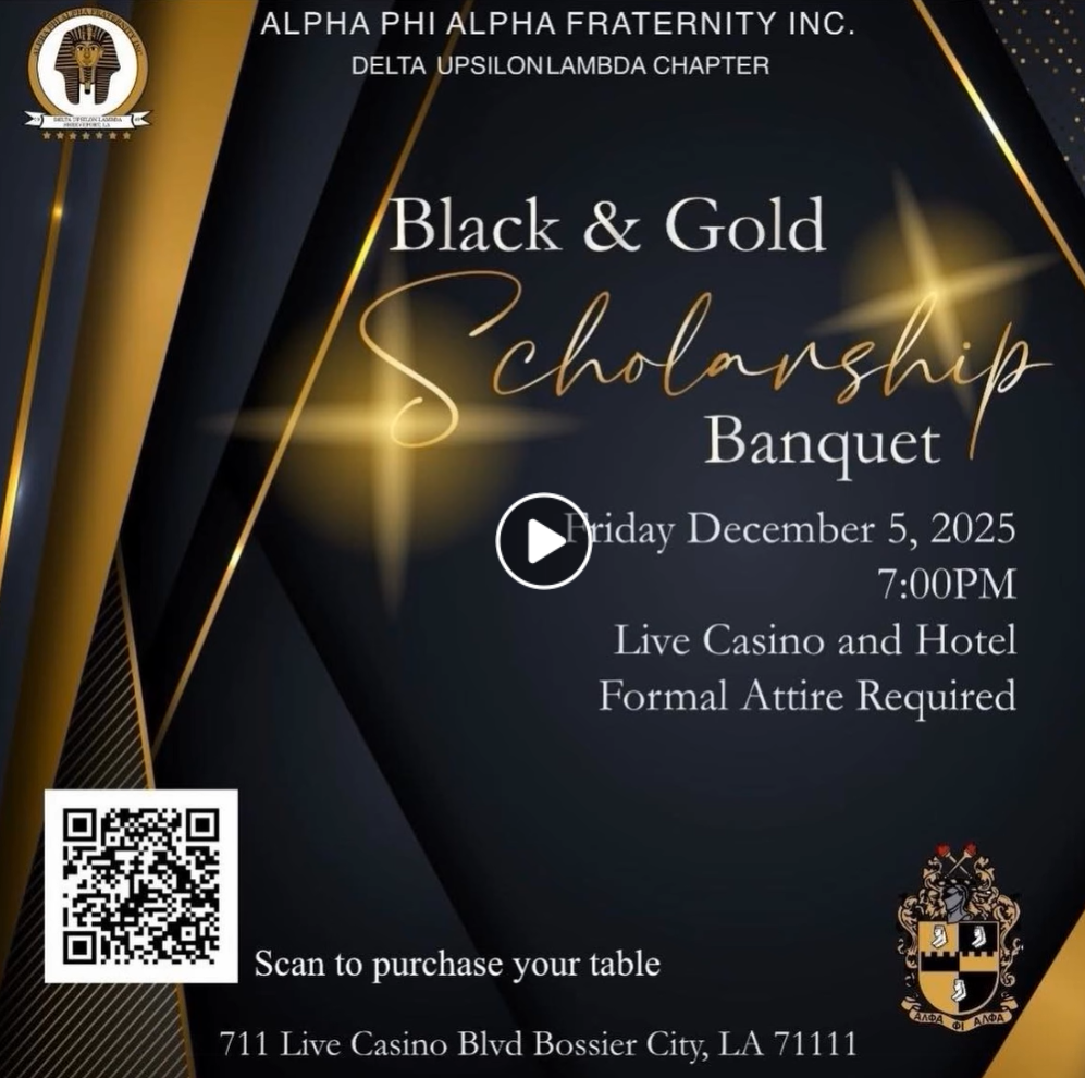 Alpha Phi Alpha Fraternity Black And Gold Banquet